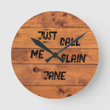 Reloj de pared de 'Plain Jane'