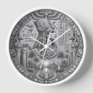 Reloj de pared de plata egipcio – Egipto antiguo e