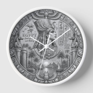 Reloj de pared de plata egipcio – Egipto antiguo e