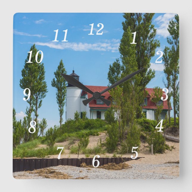 Reloj de pared de Point Betsie Lighthouse (Anverso)