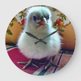 Reloj de pared de pollo para bebés adorable