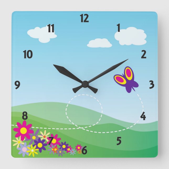 Reloj de pared de primavera (Anverso)