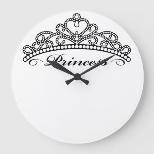 Reloj de pared de princesa Tiara