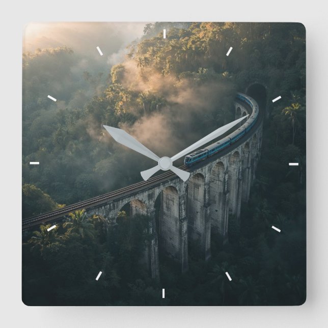 Reloj de pared de puente de tren escénico | Ferroc (Anverso)