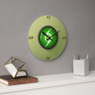 Reloj de pared de puntas refinadas