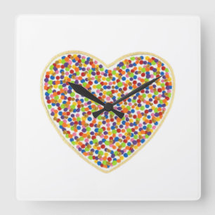 Reloj de pared de puntos cardíacos