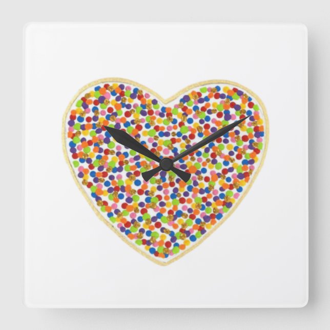 Reloj de pared de puntos cardíacos (Anverso)