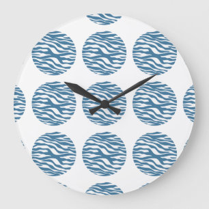 Reloj de pared de puntos de polka de impresión de