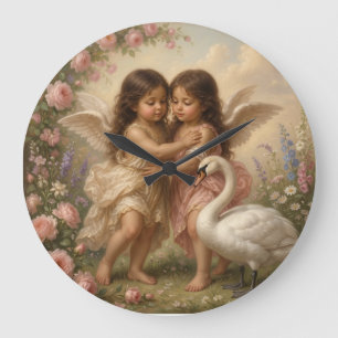 reloj de pared de querubín