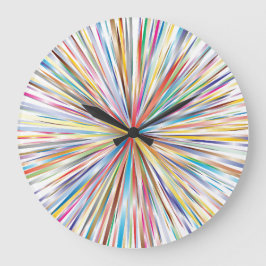 Reloj de pared de ráfaga de múltiples colores de a