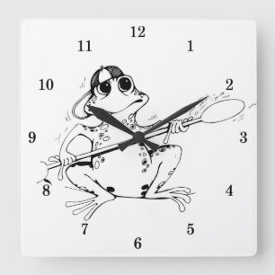 Reloj de pared de rana muy Guay