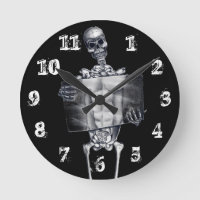 Reloj de pared de rayos X para esqueleto