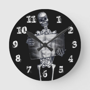 Reloj de pared de rayos X para esqueleto