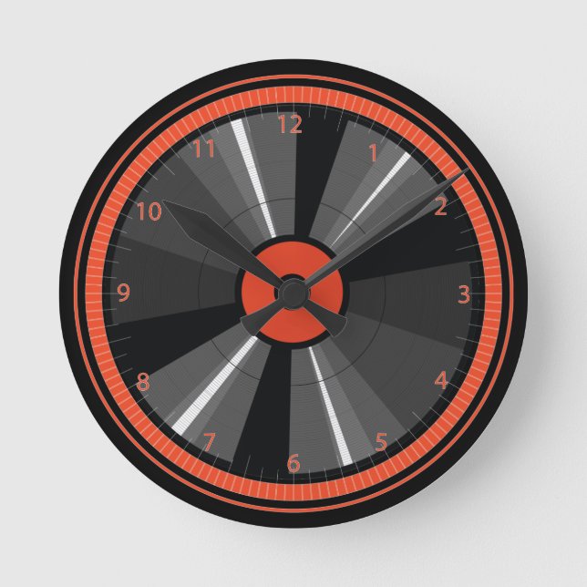 Reloj de pared de récord de vinilo de LP Music Ret (Anverso)