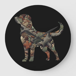 Reloj de pared de recuperación de Labrador, reloj