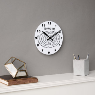 Reloj de pared de redondeo