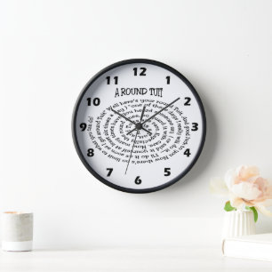 Reloj de pared de redondeo