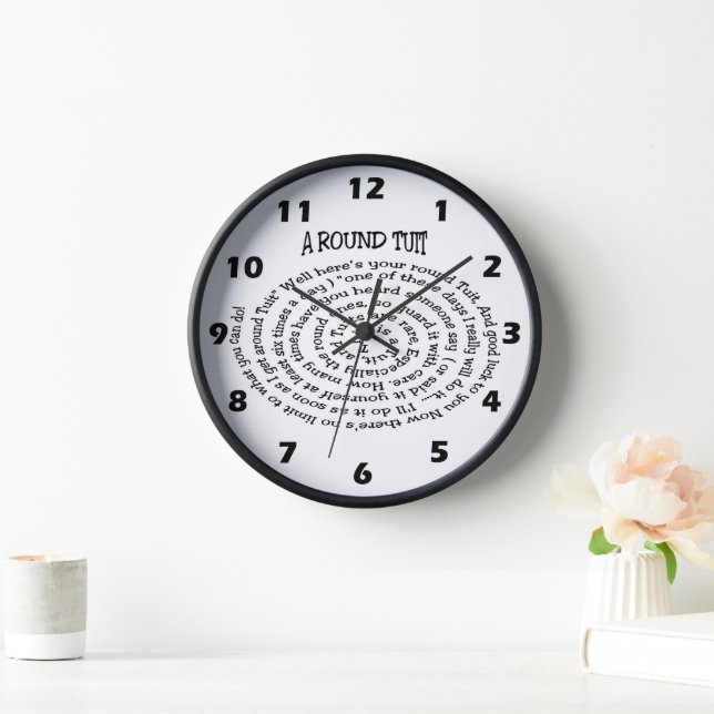 Reloj de pared de redondeo (Hogar)