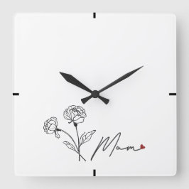 Reloj de pared de regalo de Día de la Madre modern