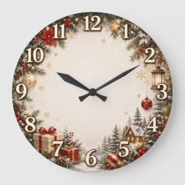 Reloj de pared de regalo de Navidad acogedor