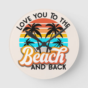 Reloj de pared de regalo de Ocean Lover