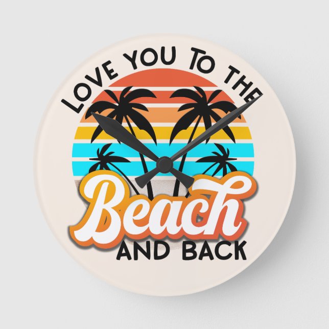 Reloj de pared de regalo de Ocean Lover (Anverso)