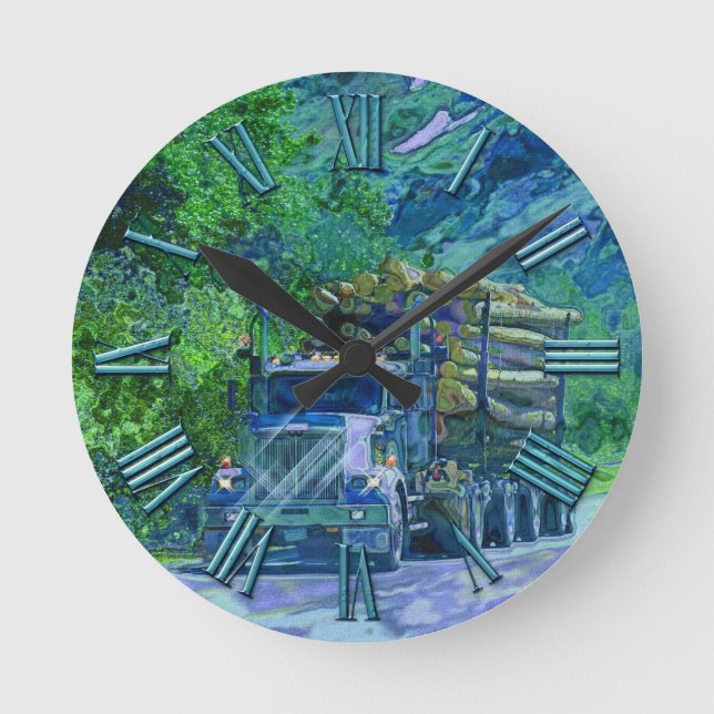 Reloj de pared de registración del transporte de (Anverso)