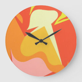 Reloj de pared de resplandor alienígena abstracto