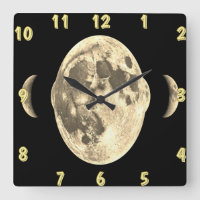 Reloj de pared de resplandor lunar - Arte de pared