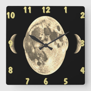 Reloj de pared de resplandor lunar - Arte de pared