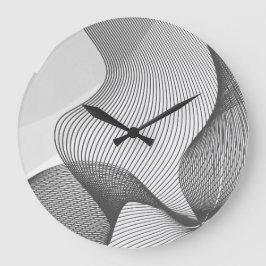 Reloj de pared de resumen gris