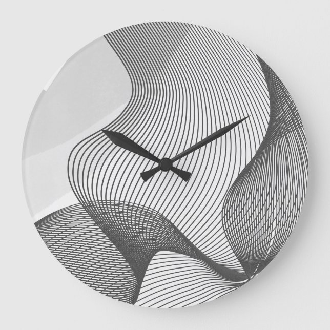 Reloj de pared de resumen gris (Anverso)