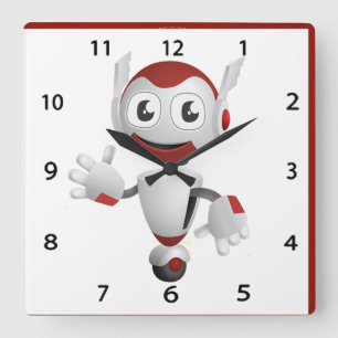 Reloj de pared de robots