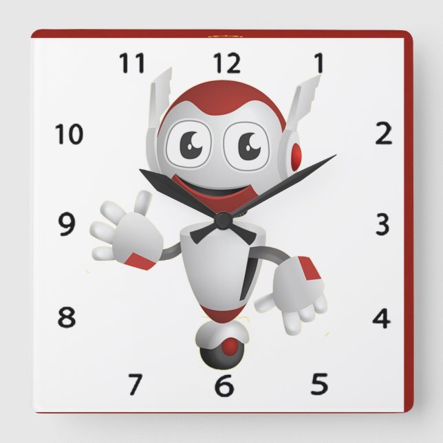 Reloj de pared de robots (Anverso)