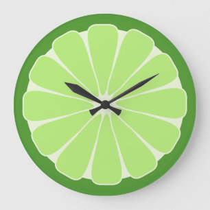 Reloj de pared de rodaja de lima de cocina regalo
