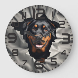 Reloj de pared de Rottweiler