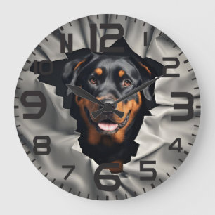 Reloj de pared de Rottweiler