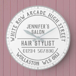 Reloj de pared de salon de peluquería