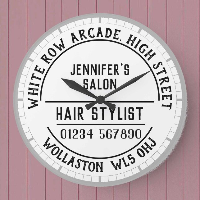 Reloj de pared de salon de peluquería (Subido por el creador)