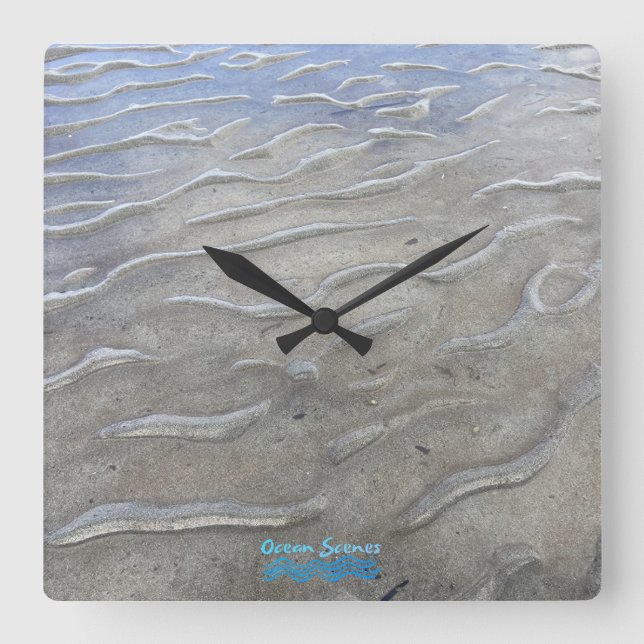 Reloj de pared de Sandy Beach (Anverso)