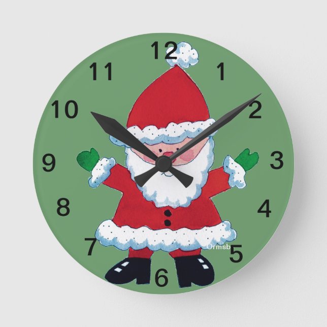 Reloj de pared de Santa (Anverso)