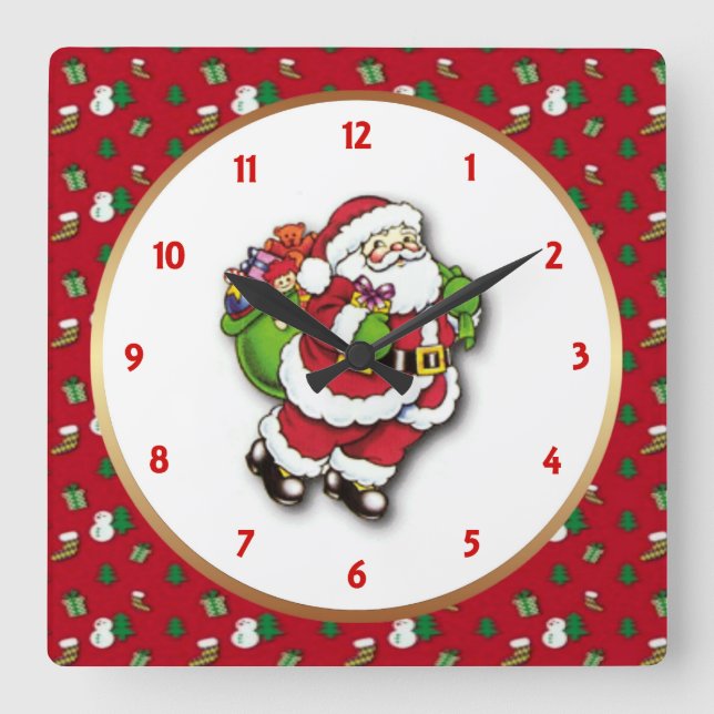 Reloj de pared de Santa (Anverso)