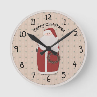 Reloj de pared de Santa campestre