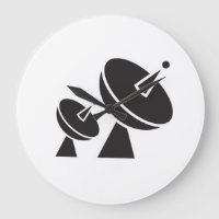 Reloj de pared de satélites
