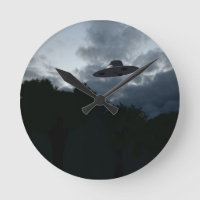 Reloj de pared de Saucer volador clásico