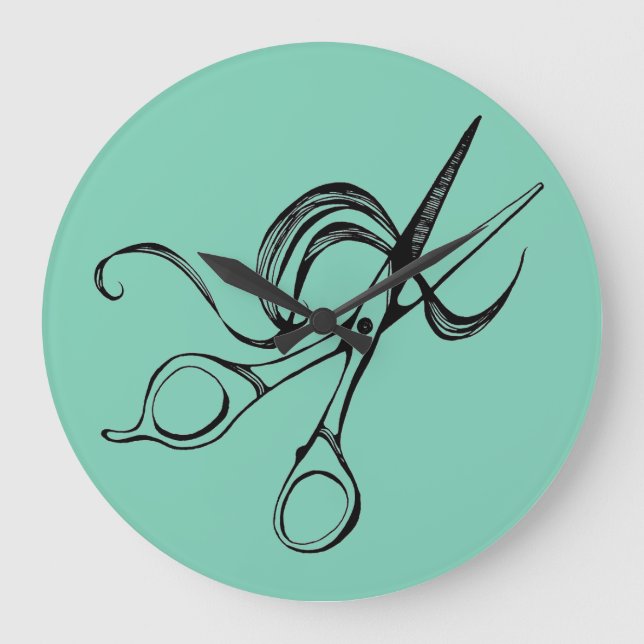 Reloj de pared de Scissor (Anverso)