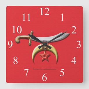 Reloj de pared de Shriners