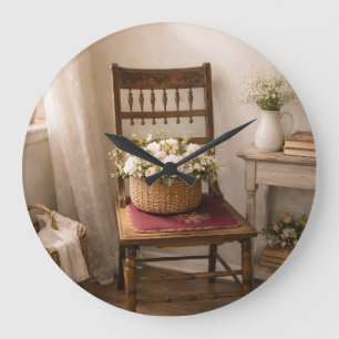 Reloj de pared de silla Country French – Cottage C