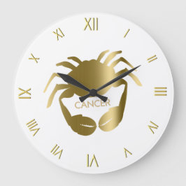 Reloj de pared de símbolo zodiaco de cáncer