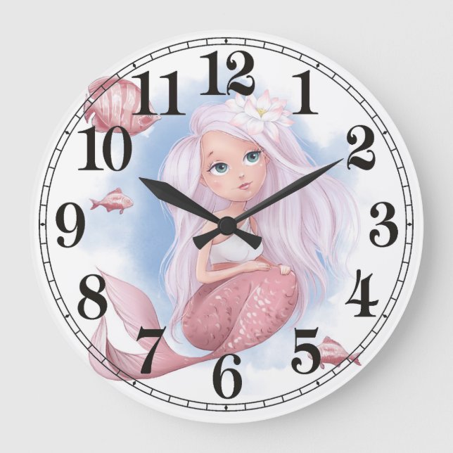 Reloj de pared de sirena (Anverso)